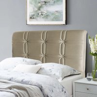 Cabeceira Polo Cama Box Solteiro 90cm Suede Velut Bege - King House