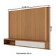 Painel para TV Até 75 Polegadas Açores 2 Portas Ripado com Led Freijó/Off White Matte - Pnr Móveis