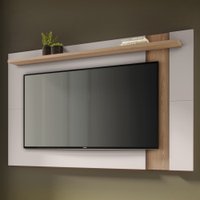Painel para TV Até 70 Polegadas Córdova 1 Prateleira Freijó/Off White - Pnr Móveis