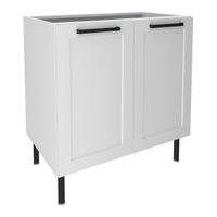Balcão de Cozinha em MDF com 2 Portas 80cm Multimóveis CR20428 Branco