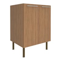 Balcão de Cozinha com 2 Portas 60cm Multimóveis CR20425 Freijó