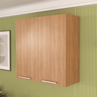 Armário de Cozinha Aéreo com 2 Portas 80cm Multimóveis CR20414 Freijó