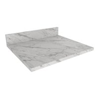 Tampo MDP 25mm para Balcão de Cozinha 60cm Multimóveis CR20427 Mármore Branco