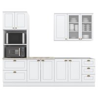 Cozinha Modulada 5 Pecas 272 cm CE377 Americana Branco Calcare Henn