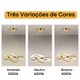 Lustre Pendente LED 40W Moderno Dourado com Iluminação 3 em 1 para Sala e Escritório