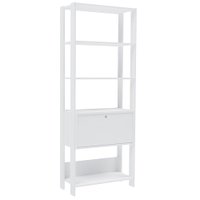Estante Livreiro 1 Porta 166X63 cm Branco ARLY