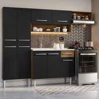 Armário de Cozinha Compacta Com 229cm C/ Pia Emilly Madesa 12