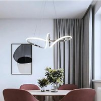 Luminária Lustre Pendente Loop de LED 45W Design Moderno 3 em 1 Bivolt