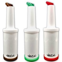 Kit 3 Garrafa Store'n Pour 1L Marrom Verde Vermelha Flair Bartender Caldas