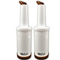 Kit 2 Garrafa Store'n Pour 1L Marrom Armazenar e Servir Coquetéis Licores Mixologista