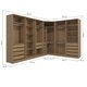 Quarto Modulado Kappesberg Adapt Nogueira/Macadâmia 12 Portas 342cm x 263cm