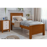 Cama Solteiro Athenas Frassino/Off White - Lopas