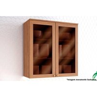 Armário de Cozinha Modulado Requinte c/ 2 Portas c/ Vidro Reflecta 80cm Nature - Henn