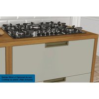 Kit Cozinha Completa 6 Peças Imperatriz (3Aéreos+3Balcões) C6P47 Freijo/Off White - Nesher