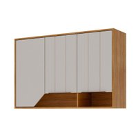 Armário Aéreo p/ Cozinha Celeste c/ 2 Portas 120cm Cinamomo/Off White - MGM