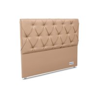 Painel de Cama Box Estofada Murat Facto Clean Casal - Courano Bege - Ortobom