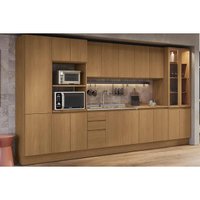 Cozinha Modulada Kappesberg Ciela Ciela 8 Peças (2Aéreos+2Balcões+3Paneleiros+1Complemento) C8P78 Canela - Kappesberg