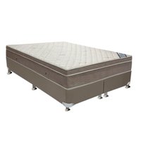 Cama Box King: Colchão Molas SuperPocket Ensacadas Ortobom Light Saúde + Base CRC Suede Clean (186x198)