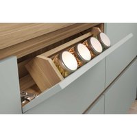 Kit Cozinha Completa 6 Peças Rainha Gourmet (3Aéreos+2Balcões+1Paneleiro) C6P01 Branca/Nature - Nesher