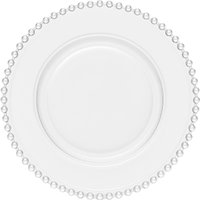 Conjunto 48 Pratos Rasos 28cm Pearl Cristal Wolff Transparente Redondos Restaurantes Mesa Posta