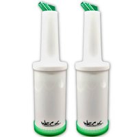 Kit 2 Garrafa Storen Pour 1l Verde Weck Armazenar e Servir Bartenders Caldas