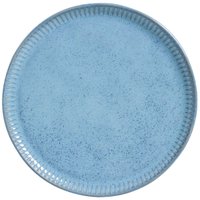 Prato Raso 27,5cm Cerâmica Azul Linhas Breeze Avulso Porto Brasil Jantar Mesa Posta