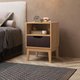 Mesa de Cabeceira com 1 Nicho e 1 Gaveta MDP Mel Avelã 40x38x57cm MB 1095 Movelbento