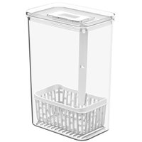 Organizador De Temperos para Geladeira Dry 2,3l Plástico Cesto Interno Conservador