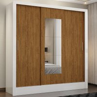 Guarda-roupa Fortaleza S/ Gavetas com Espelho Carioca Móveis