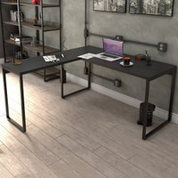 Mesa para Escritório de Canto em L Win ônix - Pnr Móveis