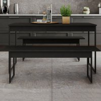 Mesa de Jantar 4 Lugares Néctar Preto ônix - Pnr Móveis