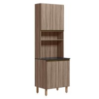 Paneleiro Duplo 4 Portas 70cm MDF Kali 12230 Carvalho Toq Carvalho Toq Nicioli