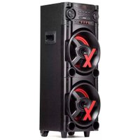 Caixa De Som Amvox NewX 1000W Led Bluetooth USB SD  ACA 1000 - Bivolt Preto