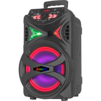 Caixa De Som Amvox HIT 250W Led Bluetooth USB SD Bivolt Preto