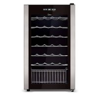 Adega Climatizada de Vinhos Midea 34 Garrafas com Painel Touch 127V - WBB341  Preto