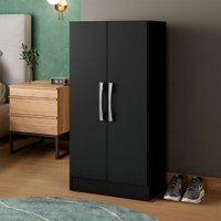 Armário Multiuso Leoni 2 Portas Preto - Pnr Móveis