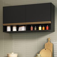 Armário de Cozinha Aéreo 105cm 2 Portas e Nichos Veneza Multimóveis MP2259