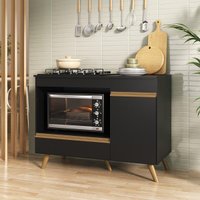 Balcão para Cooktop e Forno 105cm 1 Porta 1 Gaveta Veneza Multimóveis MP2258