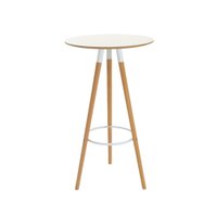 Mesa Redonda Bistrô Alta Charles Eames Eiffel Branco Para Café Eventos Area Gourmet