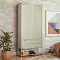 Closet Industrial Modulo Anubis 2 Portas 2 Gavetas Off White - Pnr Móveis