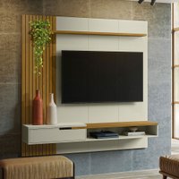 Painel para TV Até 65 Polegadas Nuke 1 Gaveta Off White/Cedro - Pnr Móveis