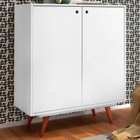 Sapateira Vertigo 2 Portas Retro Branco - Pnr Móveis