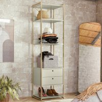 Closet Industrial Anubis 2 Gavetas Off White 17213 - Pnr Móveis