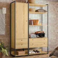 Closet Industrial Anubis 1 Porta 4 Gavetas Pinus 17520 - Pnr Móveis