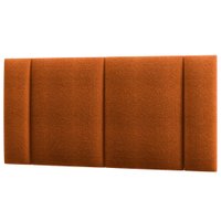 Cabeceira Modulada Casal 140 cm Com Led Boucle Terracota Milani Store