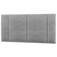 Cabeceira Modulada Casal 140 cm Com Led Linho Cinza Milani Store