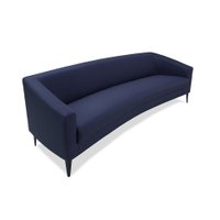 Sofá 4 Lugares Vittorio Linho Azul 270 cm