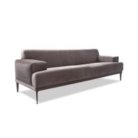 Sofá 3 Lugares Vito Veludo Cinza 190 cm