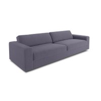 Sofá 3 Lugares Luigi Linho Cinza 180 cm