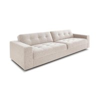 Sofá 3 Lugares Lucca Linho Bege 240 cm
